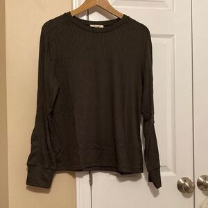 Madewell ribbed crewneck long-sleeve tee